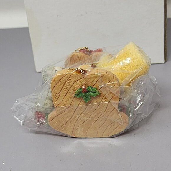 Vintage 1994 Babys First Christmas Ornament Holiday Baby‎ Cradle Retro - Picture 2 of 7